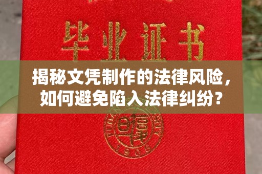 文县揭秘文凭制作的法律风险，如何避免陷入法律纠纷？